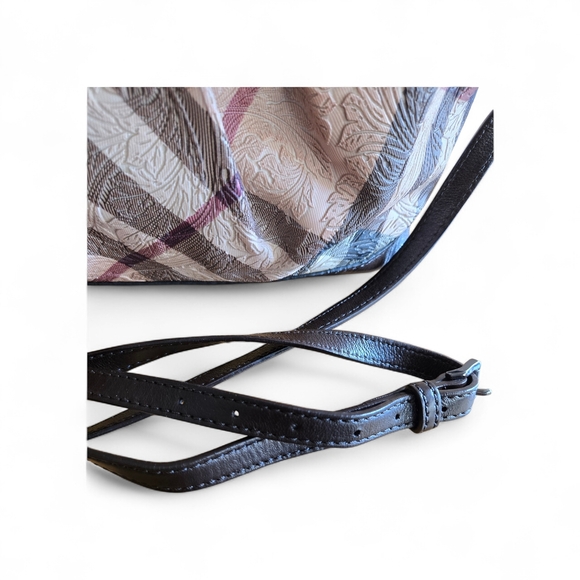 Burberry Tan and Black Plaid Shoulder Bag - Picture 4 of 9